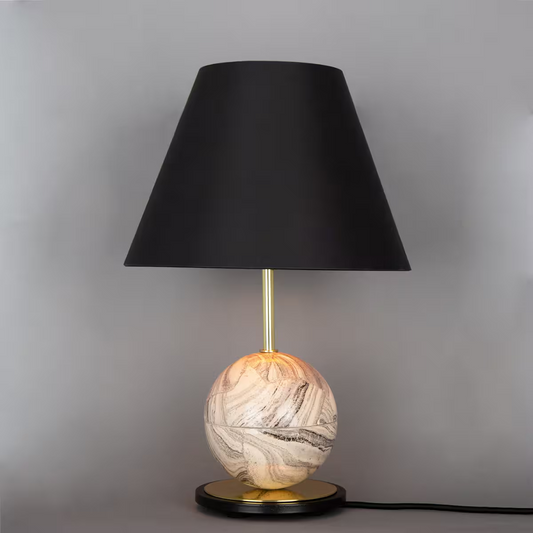 Byrd Marbled Ceramic Table Lamp